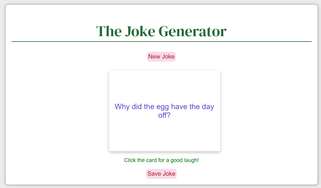 Joke Generator